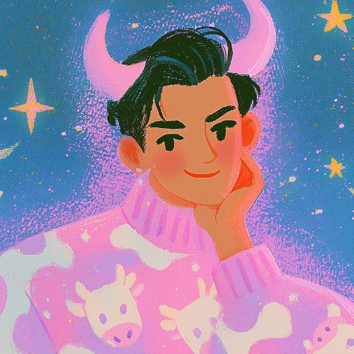 【デジタル壁紙/素材】ゆめかわ12星座ボーイ ＊ 牡牛座 - Taurus -