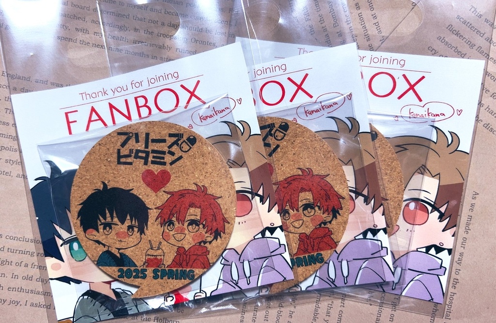 アイカナちゃんコルクコースター【おすそ分け頒布分】