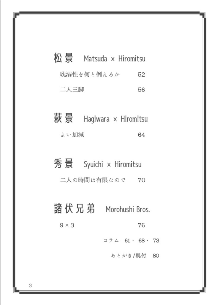 ハイボール、スコッチで!【スコッチ/景光受け再録集】