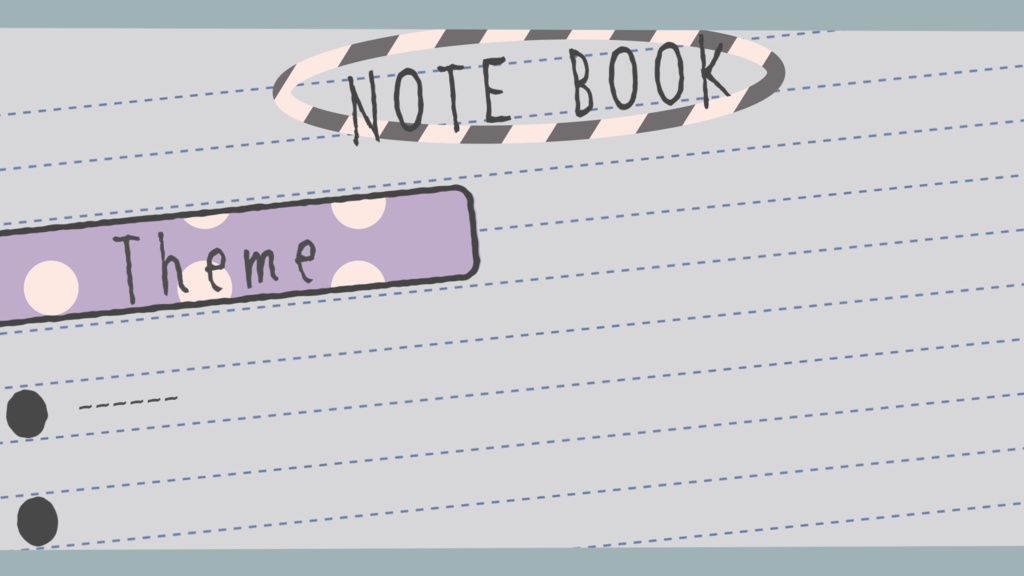 【動画OP画面用テンプレート素材】ノート【After Effects用】