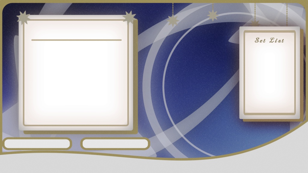 【Vtuber向け素材】動く配信画面_七夕