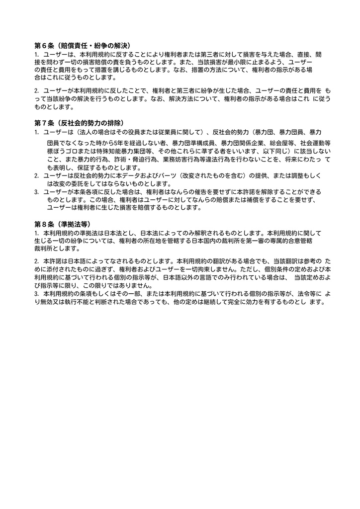 AlpsStand3Dモデル利用規約