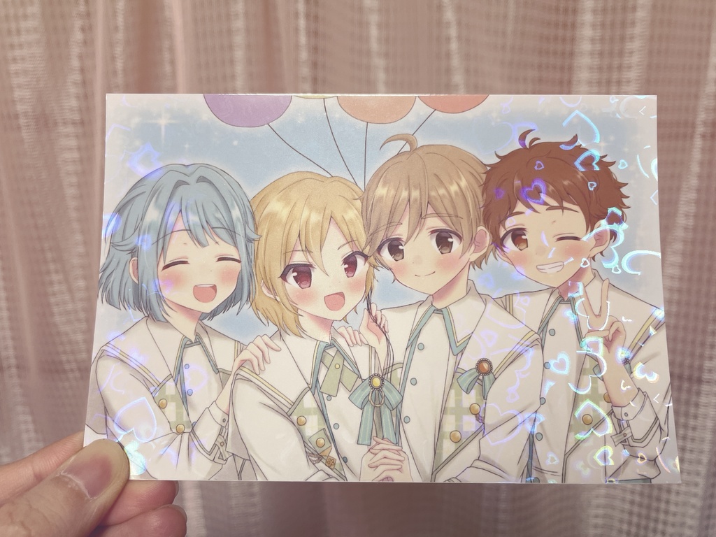 公式販促 mofumofu オリジナルポストカード4枚セット ハンドメイド 