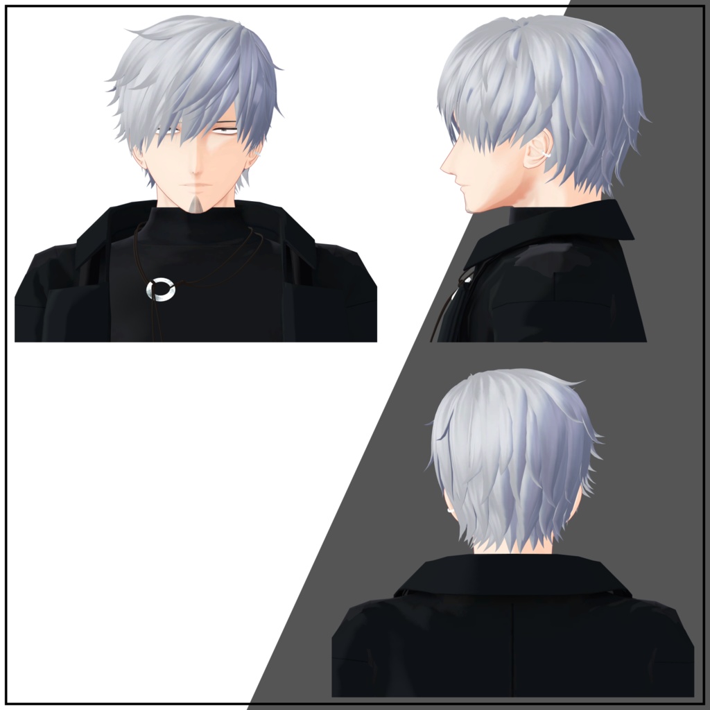 【VRChat向け】AND-S1-Hair Ver.1.10