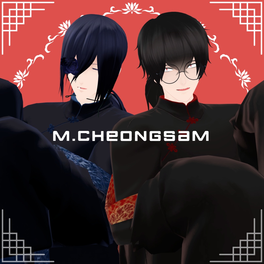 【VRChat向け】M.Cheongsam　Ver.1.10
