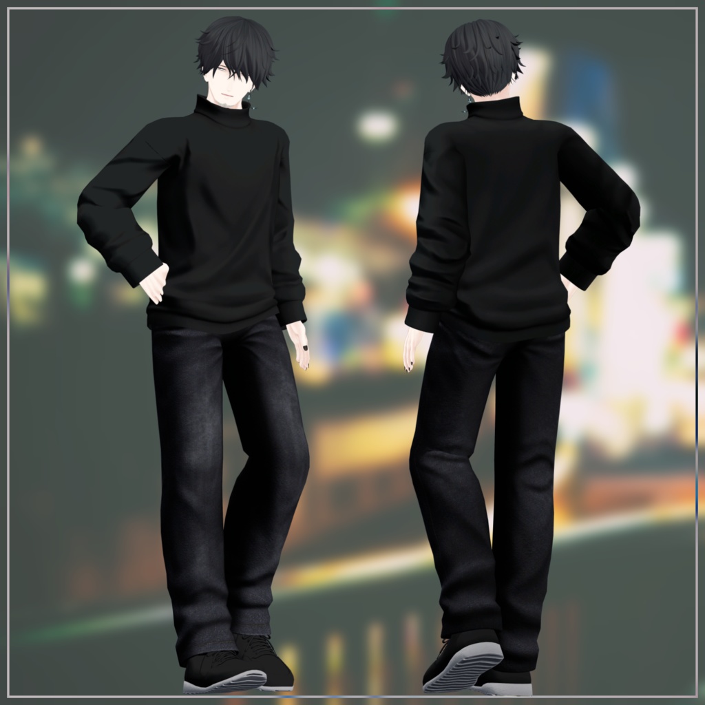 【VRChat向け】HoodedCoat Set Ver.1.0