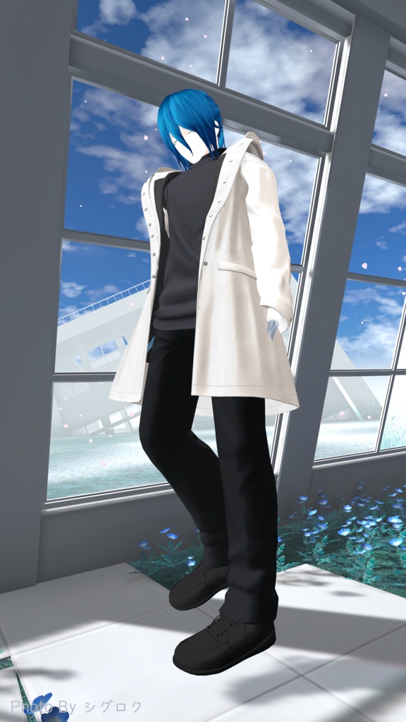 【VRChat向け】HoodedCoat Set Ver.1.0