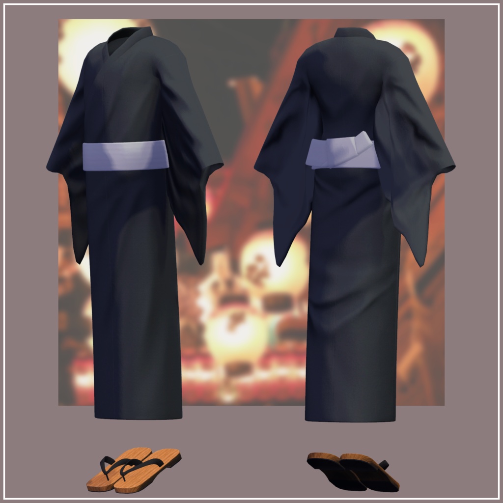 【VRChat向け】Andall's Yukata