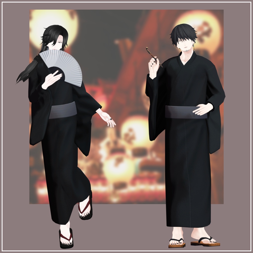【VRChat向け】Andall's Yukata