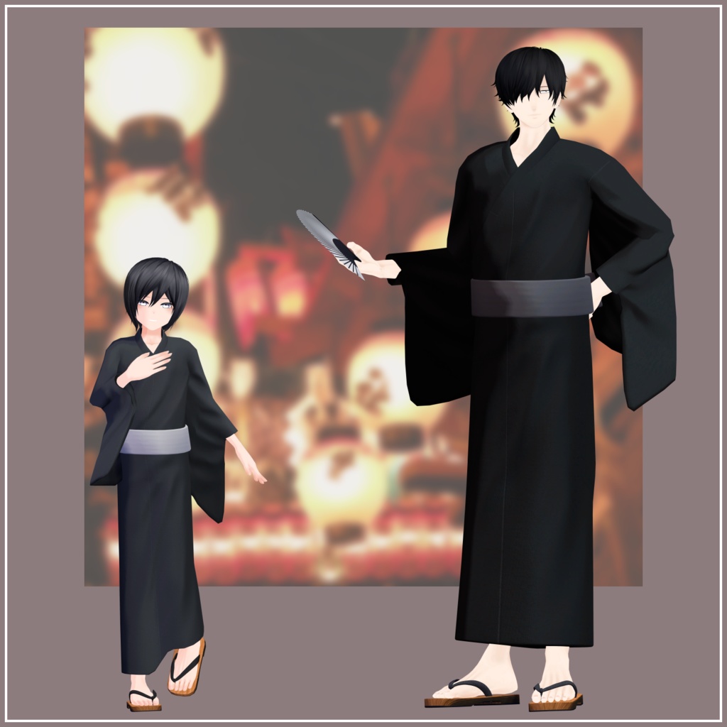 【VRChat向け】Andall's Yukata