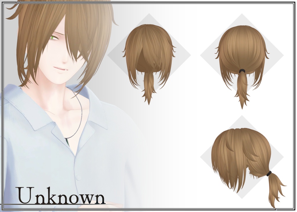 【VRChat向け】アンダルアバターヘアー 4