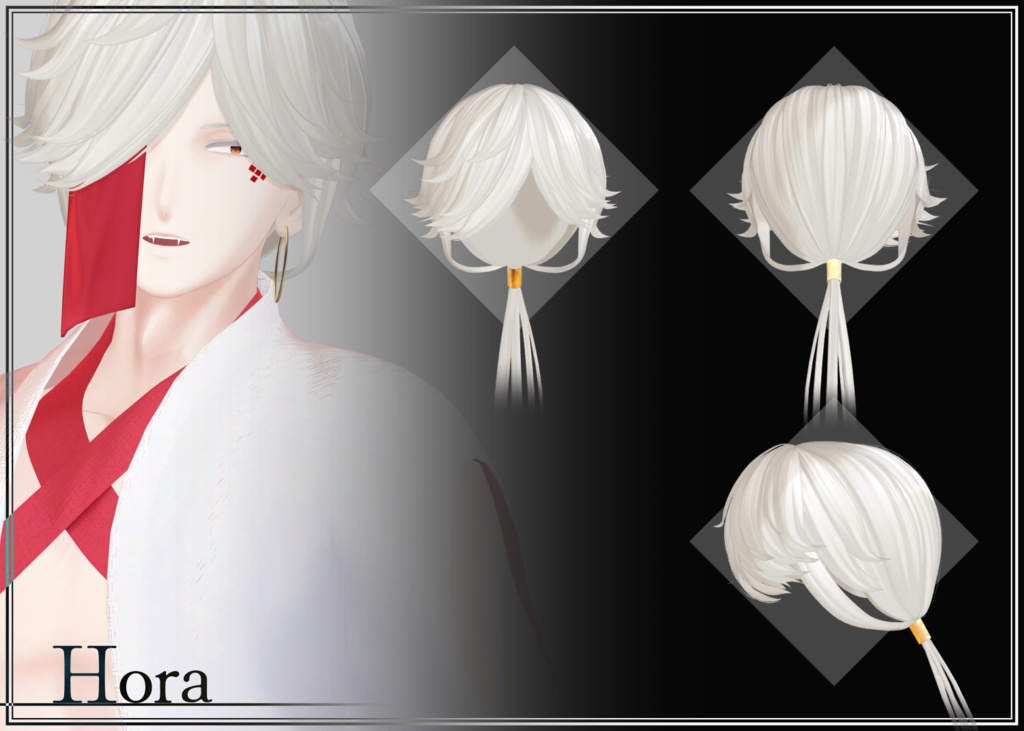 【VRChat向け】アンダルアバターヘアー 4