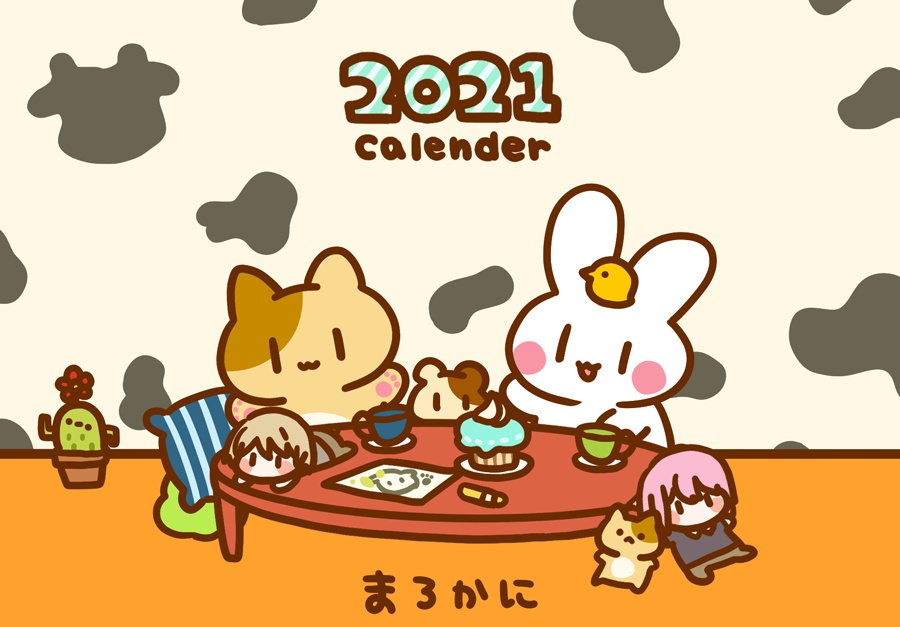 21年 卓上うさカレンダー おみそしる Booth