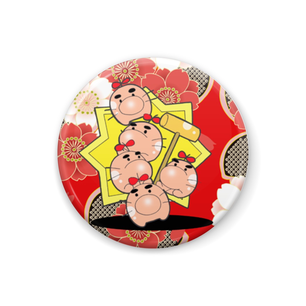 だるまおとしどせいさん 缶バッチ まむ屋 Booth