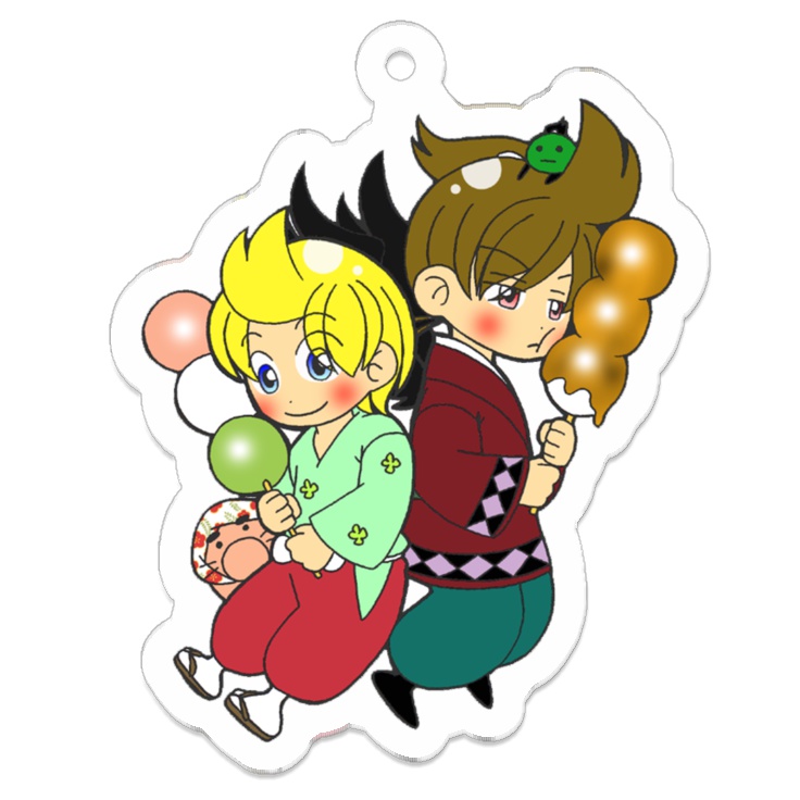 和パロmother しきかんどのとリュカの和菓子アクリルキーホルダー まむ屋 Booth