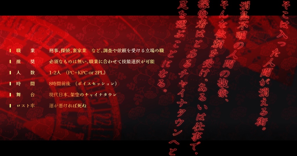 CoC6版「博奕は色より三分濃い」SPLL:E197289