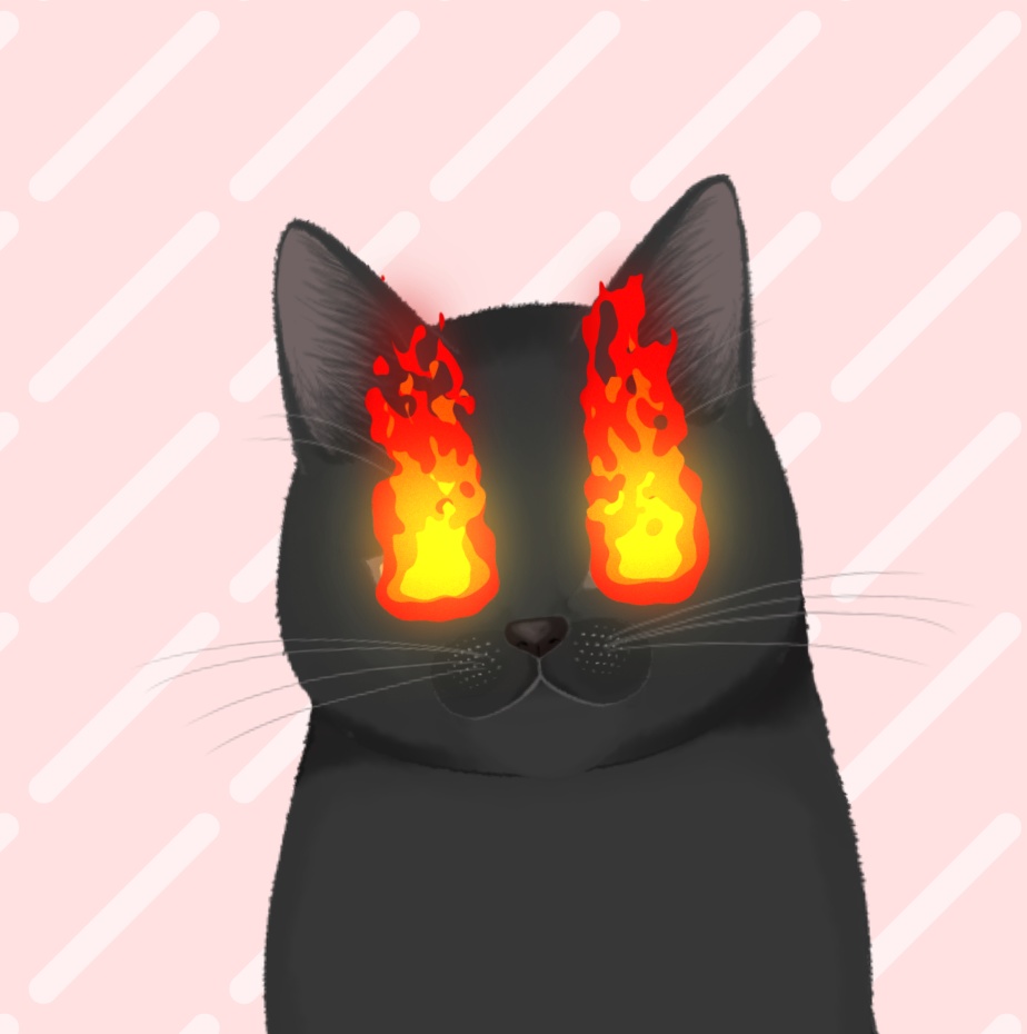 アニメーションアイテム やる気に燃える目