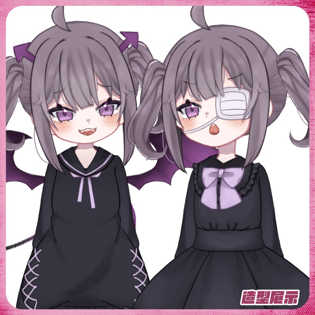 【汎用モデル】惡魔少女Akuma【VTS対応】Live2D model