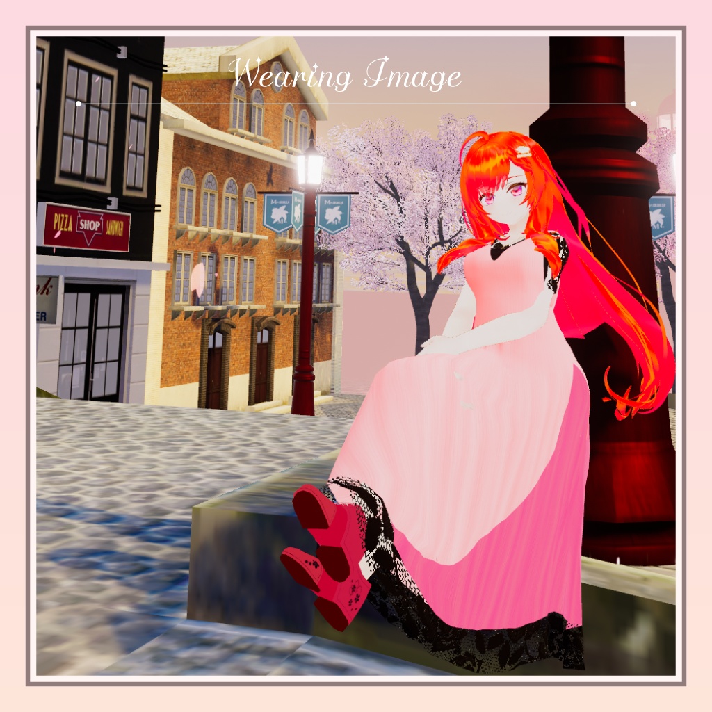 【キュリシアちゃん他・全5アバター対応】レイヤードワンピ Layered Dress(for SKYMY avatars)
