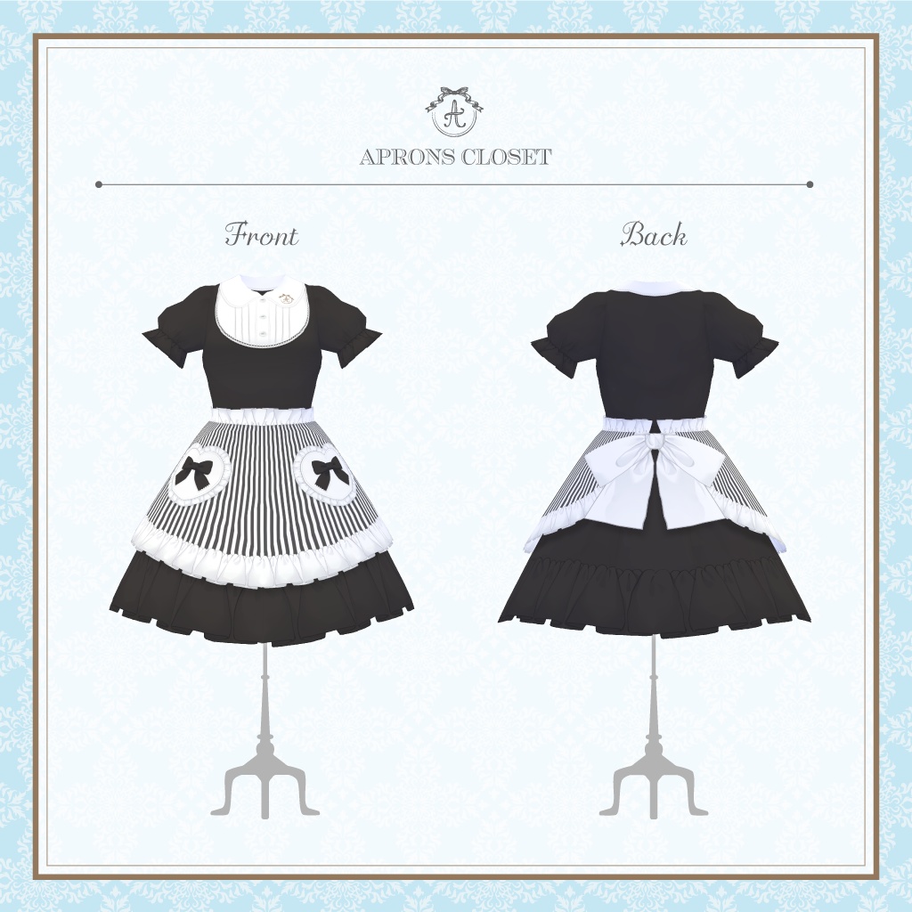 【VRoidテクスチャ】Lolita エプロンドレス【ショップ開設記念・無料版】