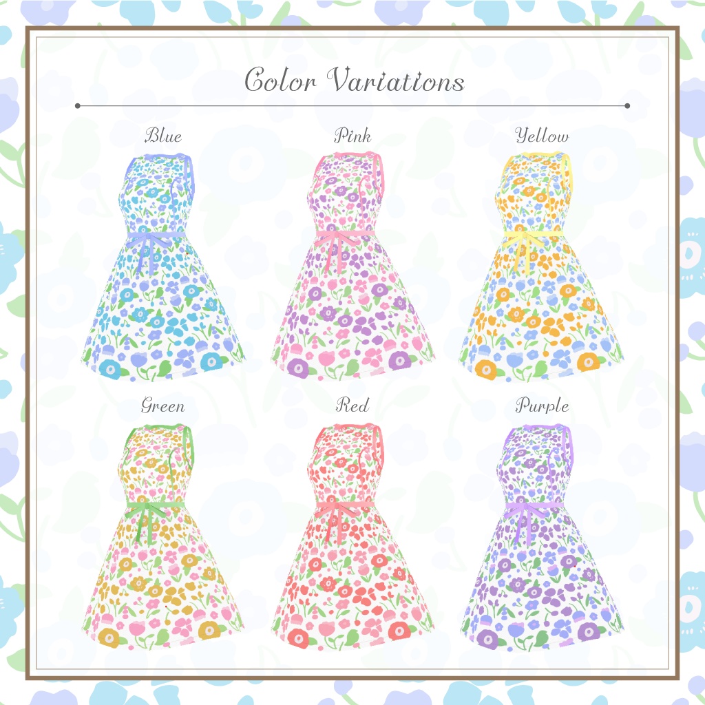 【VRoidテクスチャ】夏いろ・サマードレス Summer Dress
