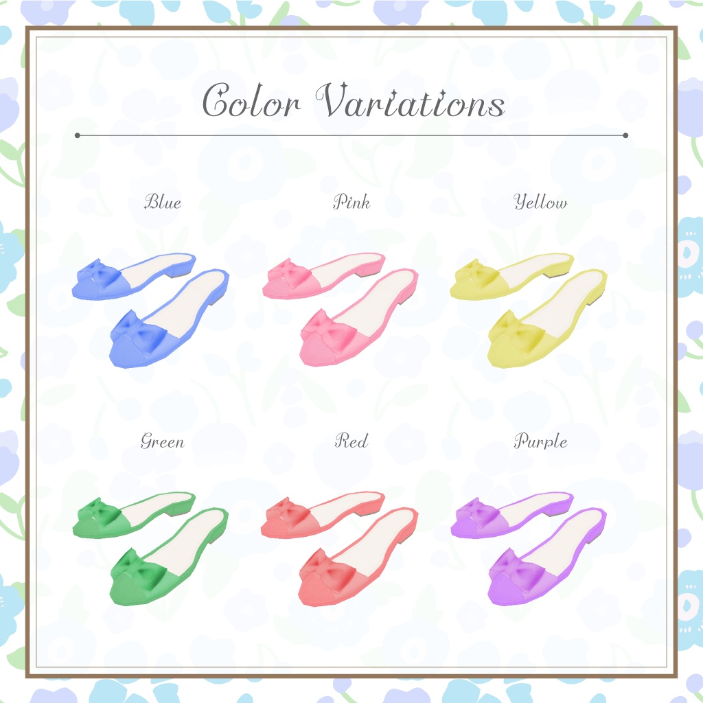 【VRoidテクスチャ】おリボン・ミュール Ribbon Mule