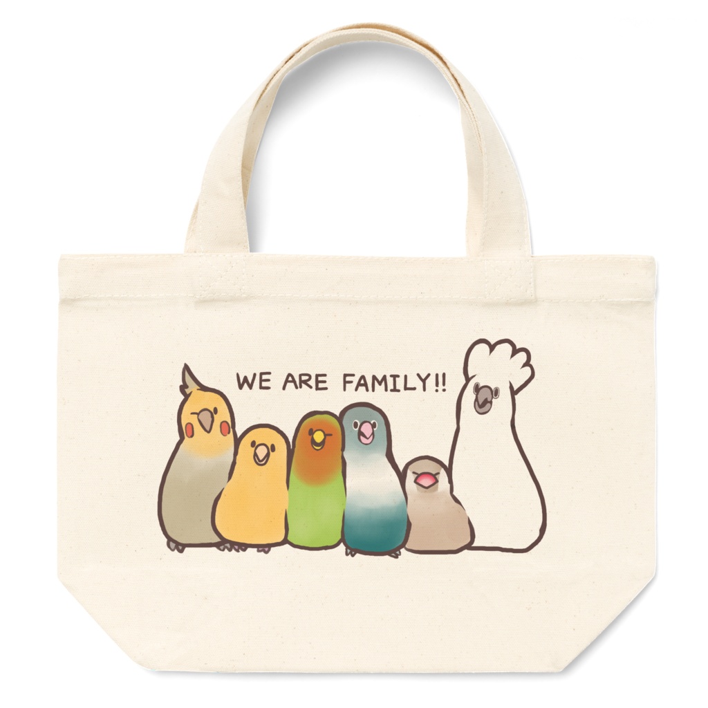インコファミリーランチトート
