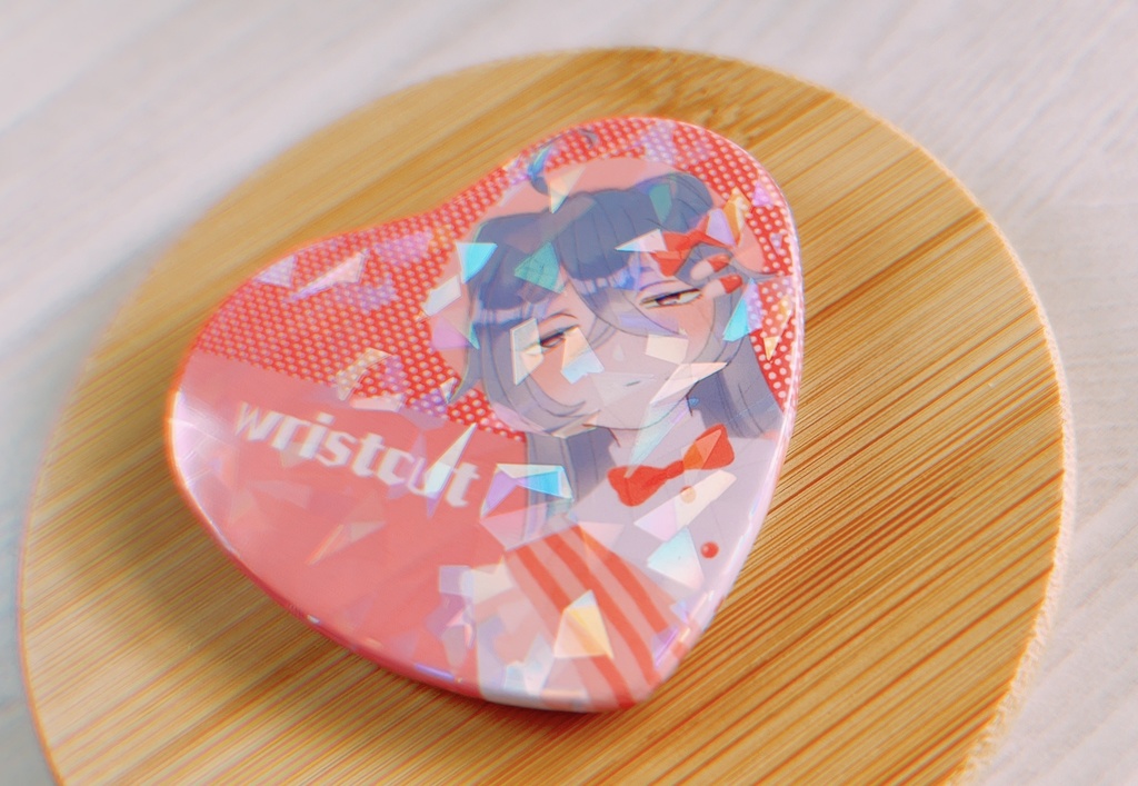 【オリジナル】マジカル・リストカット ハート缶バッジ