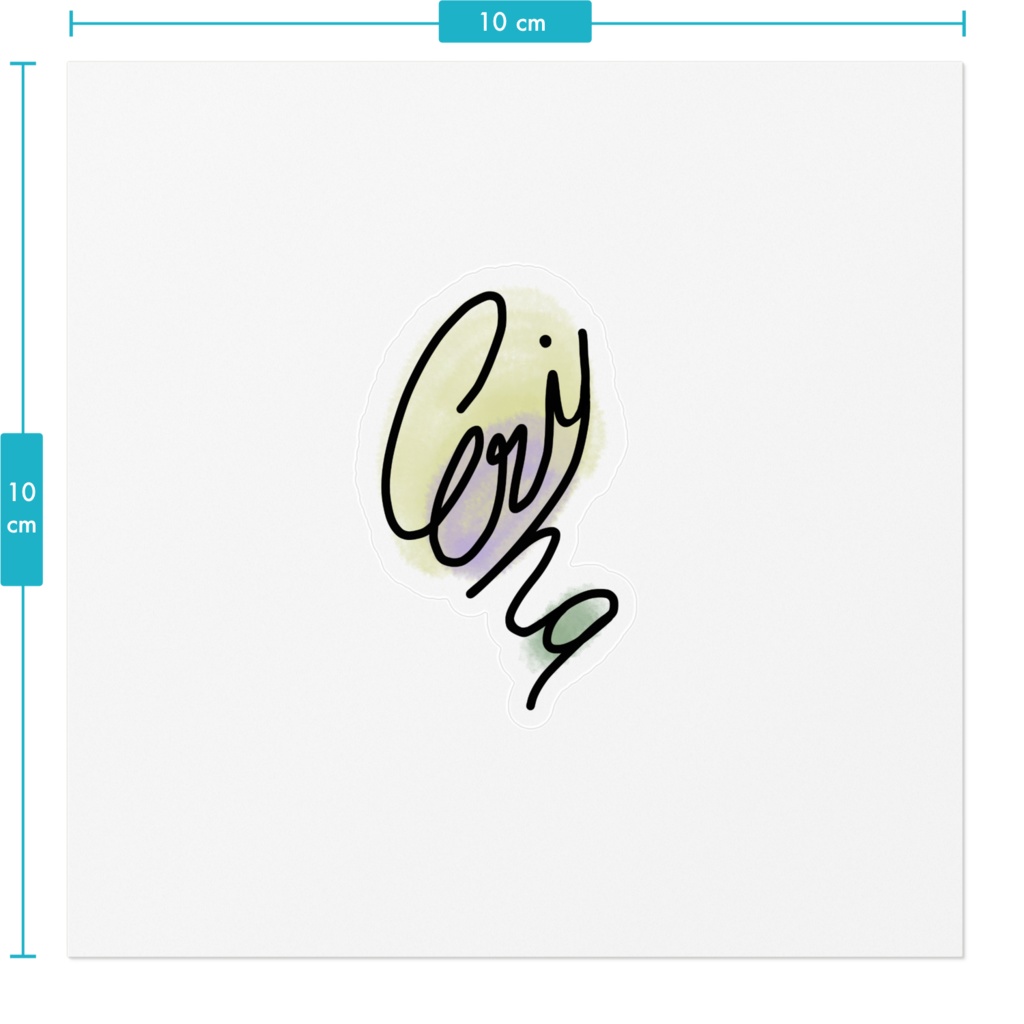 サインに見せかけたバラですよステッカー