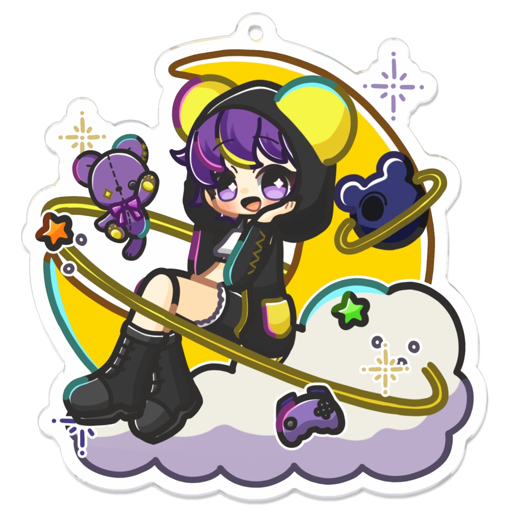 配信活動2周年記念⭐アクリルキーホルダー