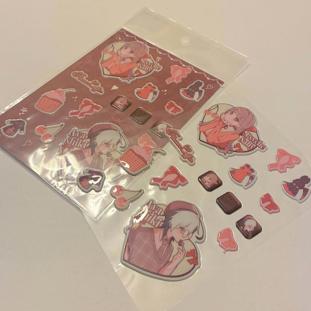 【バレンタイングッズ2026】ぷっくりシール【Flower Coffin(怪子奇.、プシュケ=サリー)】