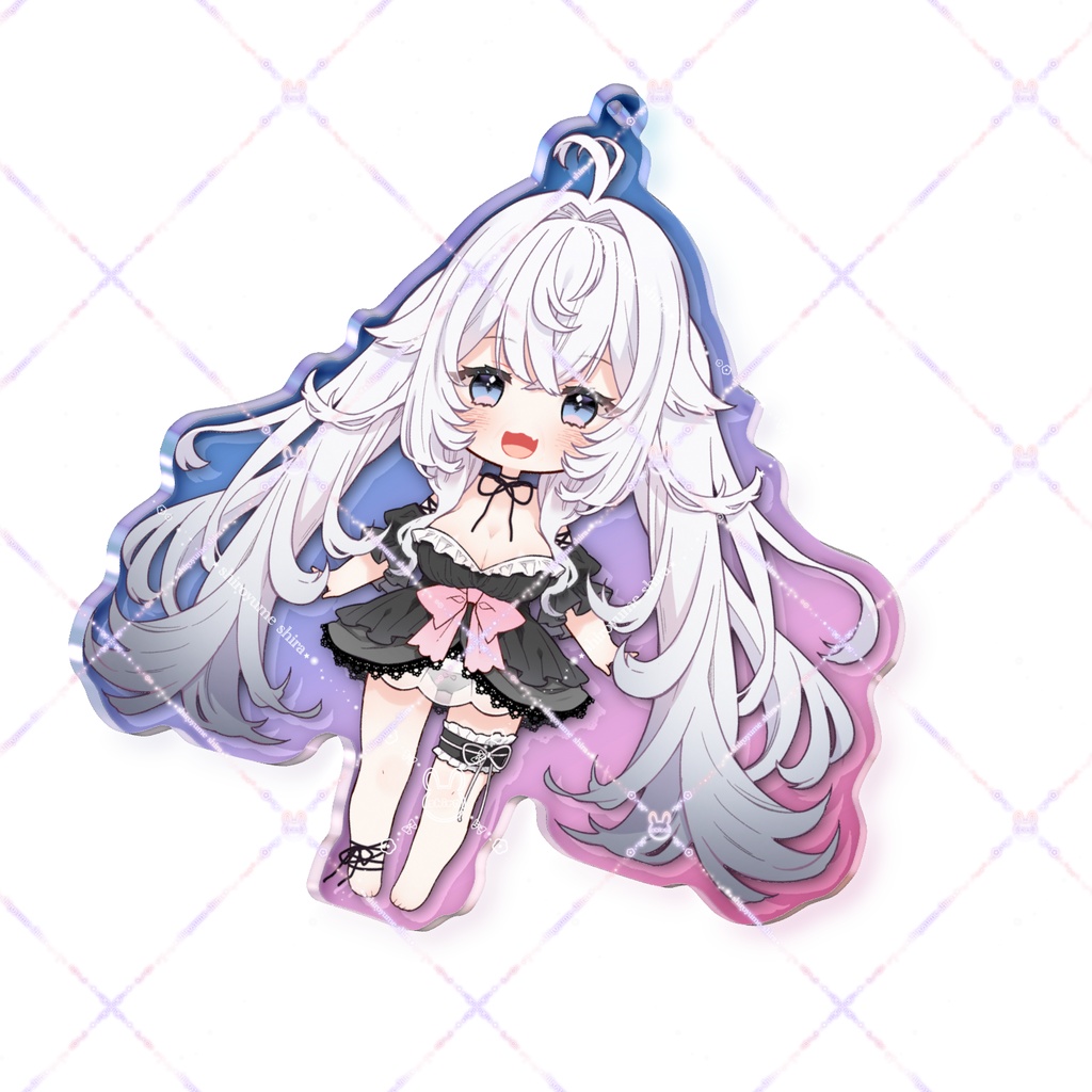 黒夢しら オーロラアクリルキーホルダー