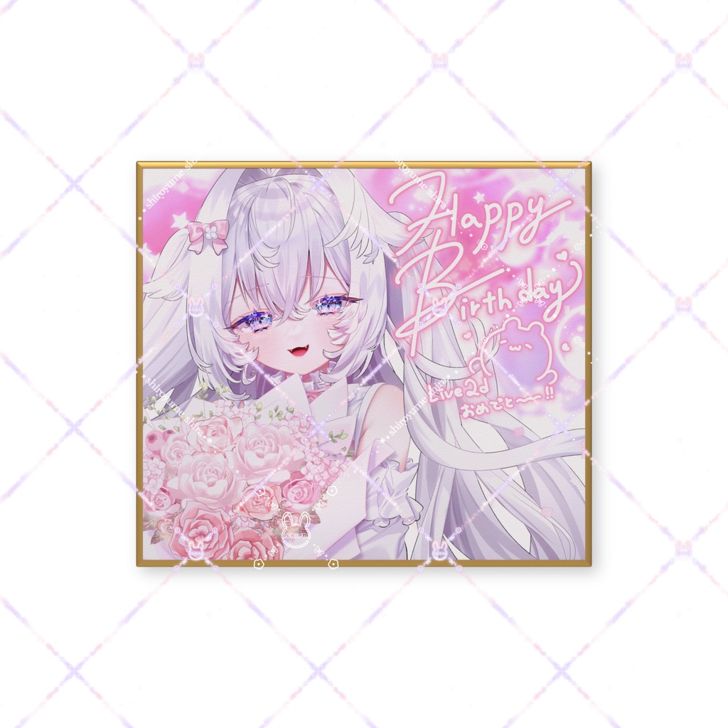 【限定】Live2d記念 ミニ色紙 【支援】