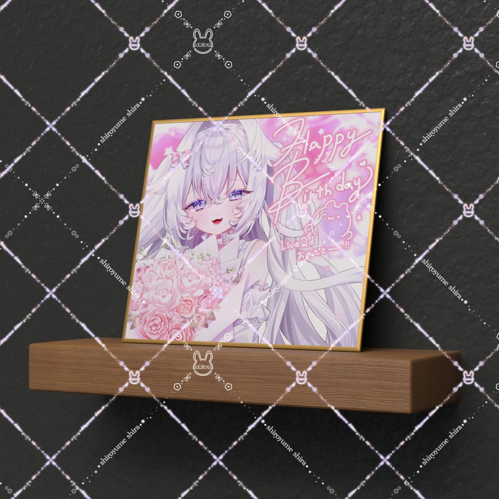 【限定】Live2d記念 ミニ色紙 【支援】