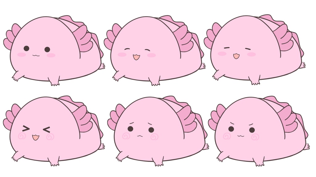 【Live2D汎用モデル】だいふくウーパールーパー【VTS対応】