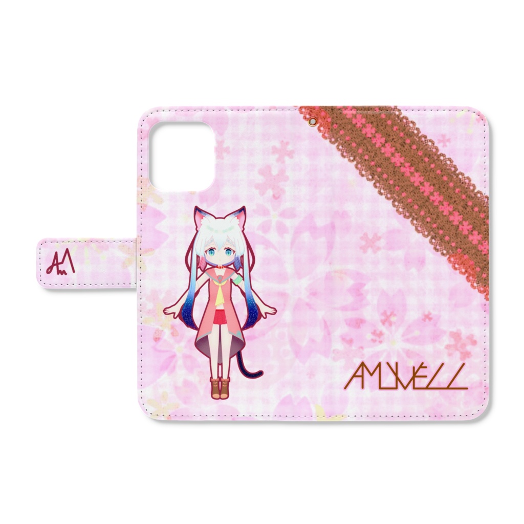 手帳型iPhoneケース【🐱】