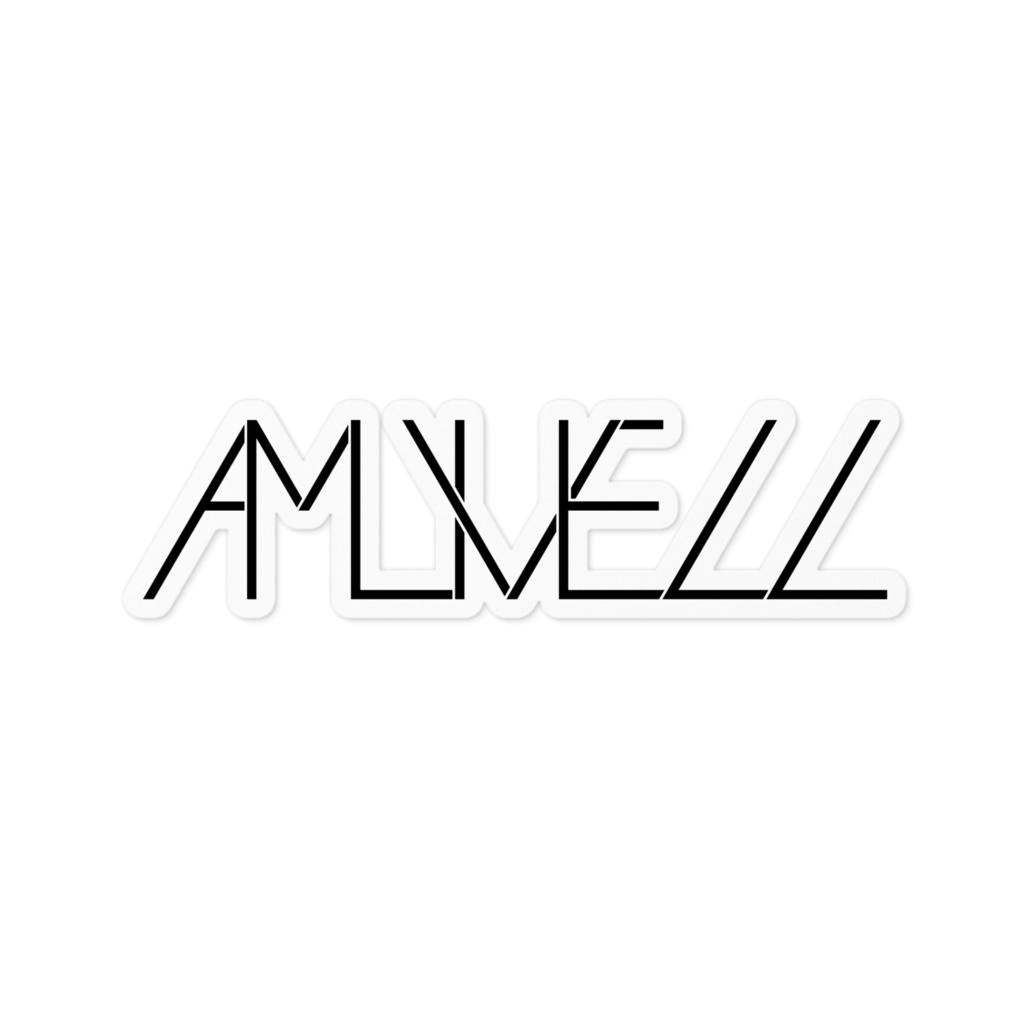 【ホワイト】AMLIVELLロゴステッカー