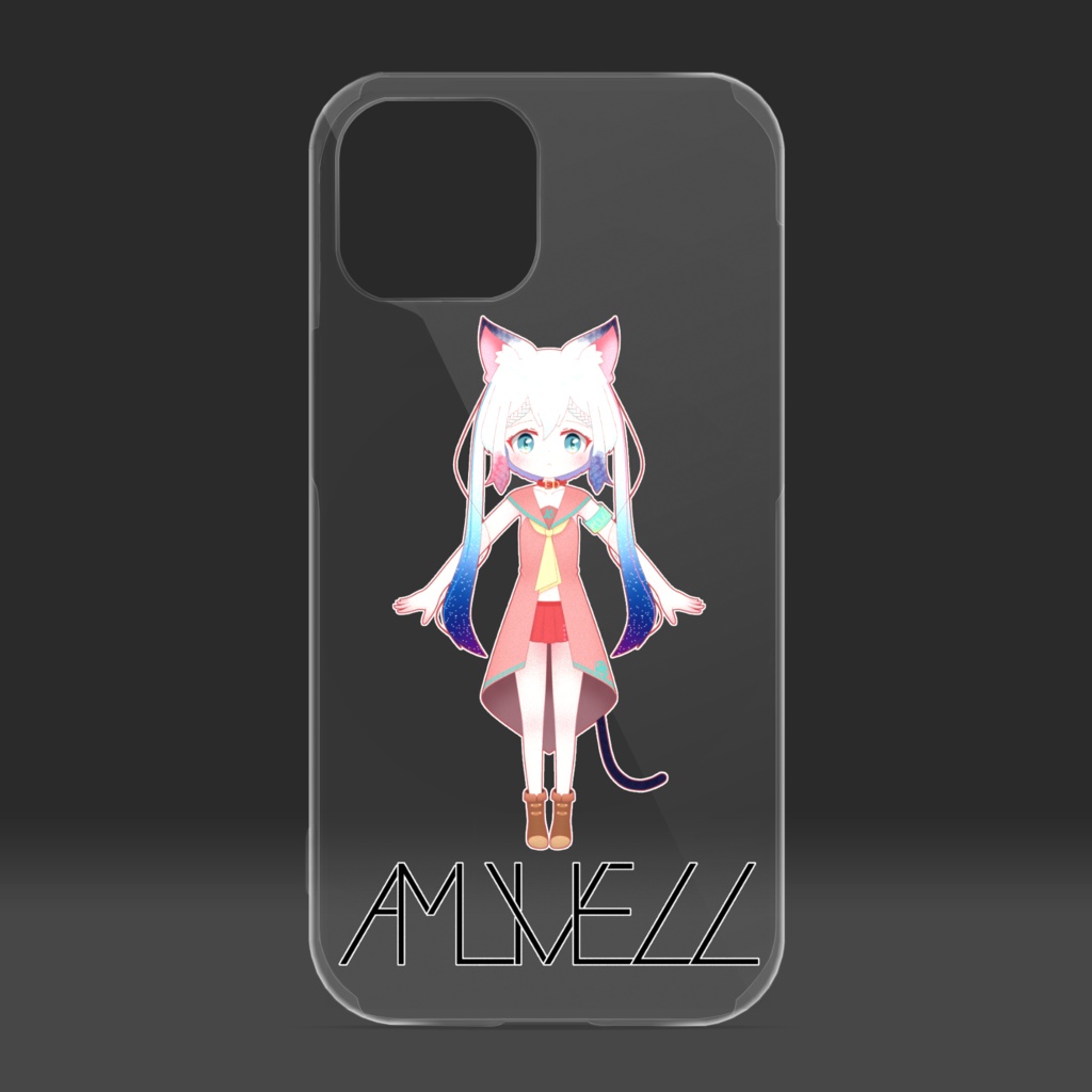 クリアiPhoneケース【🐱】