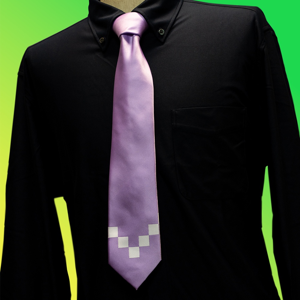 【非公式】紫咲シオン 学生服風ネクタイ