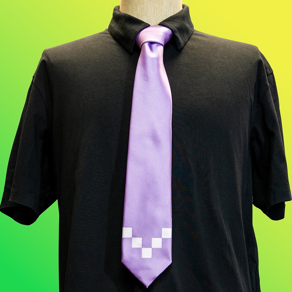 【非公式】紫咲シオン 学生服風ネクタイ