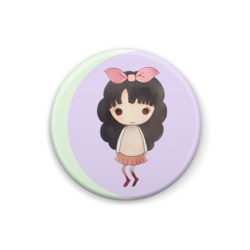 ニッコリ女の子(パープル×グリーン)