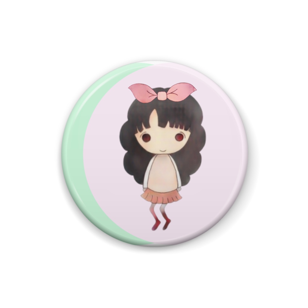 ニッコリ女の子(ピンク×グリーン)