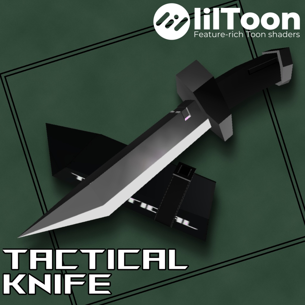 [3Dモデル]Tactical knife【汎用】