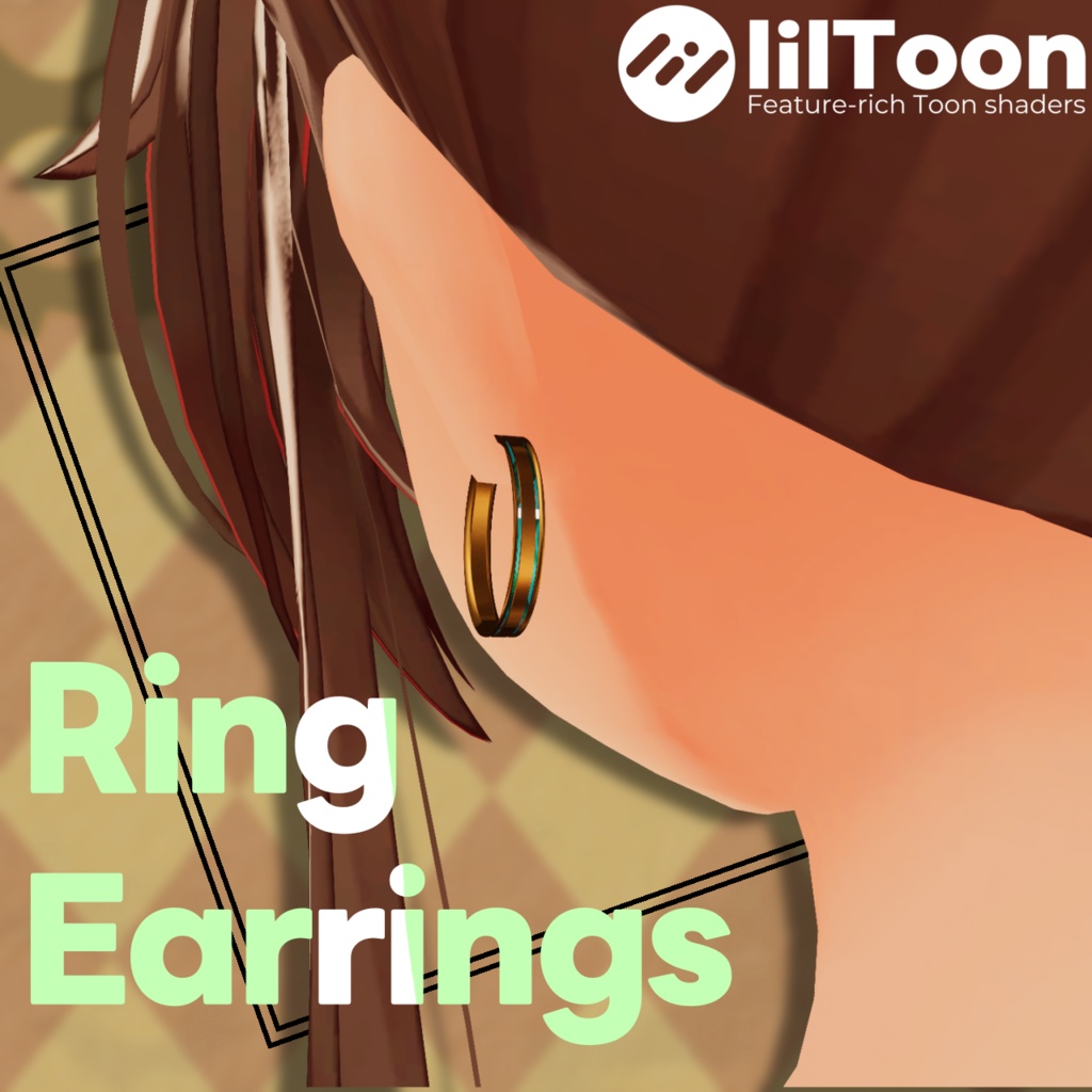 [MA対応]Ring Earrings 01【汎用】