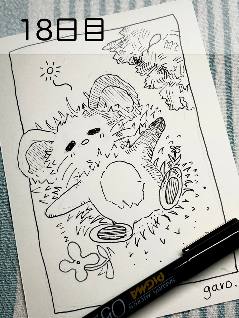 【原画】毎日ペン画2日目〜20日目