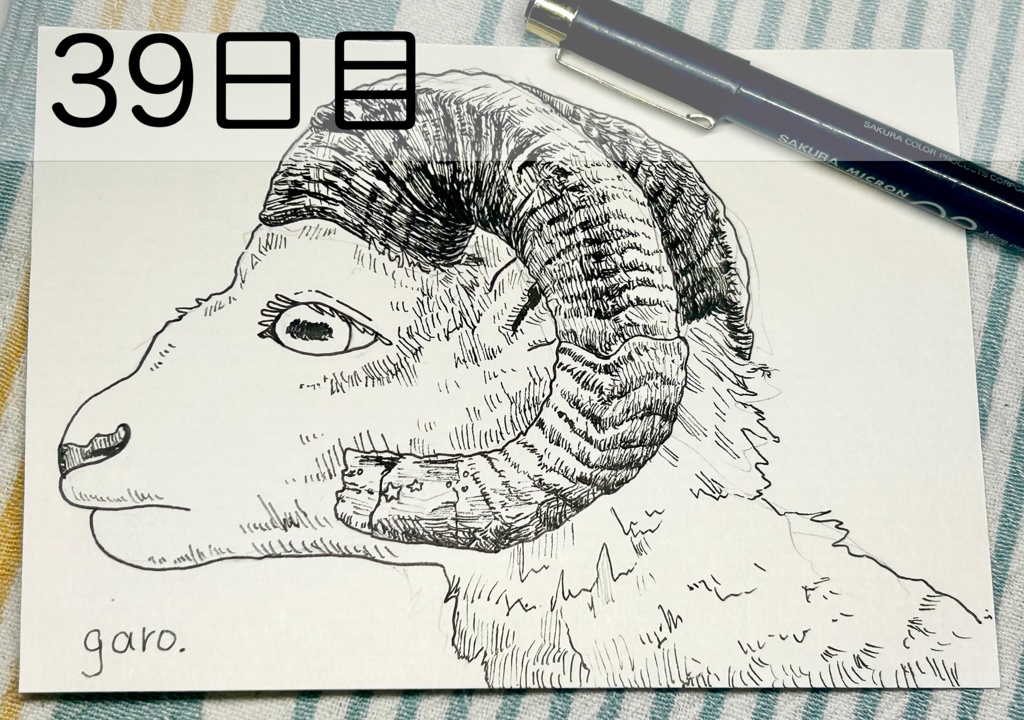 【原画】毎日ペン画 21~40日目
