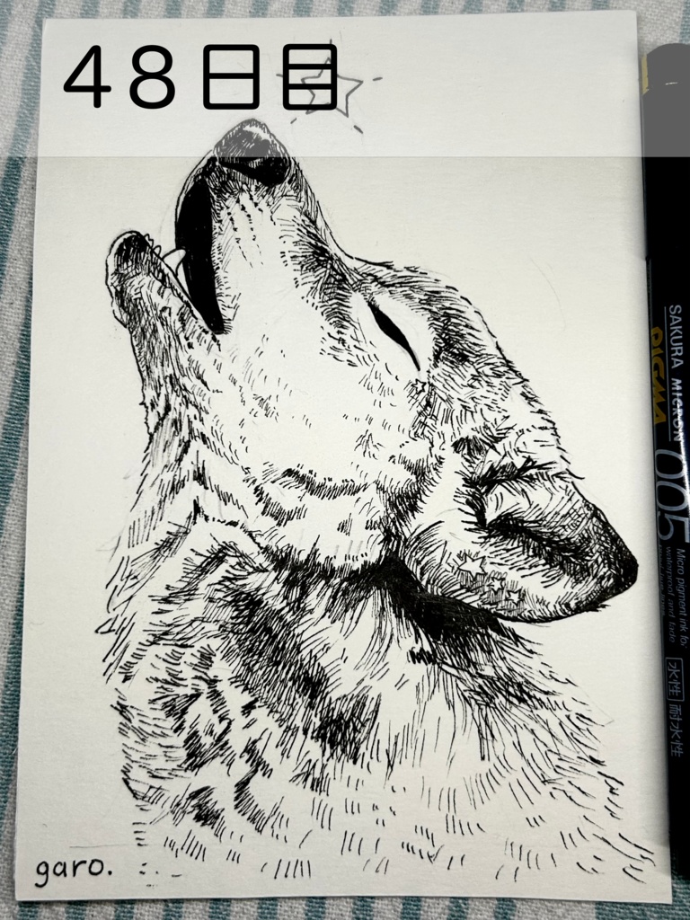 【原画】毎日ペン画41~60日目