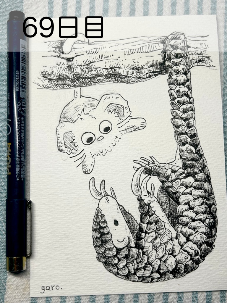 【原画】毎日ペン画61~80日目