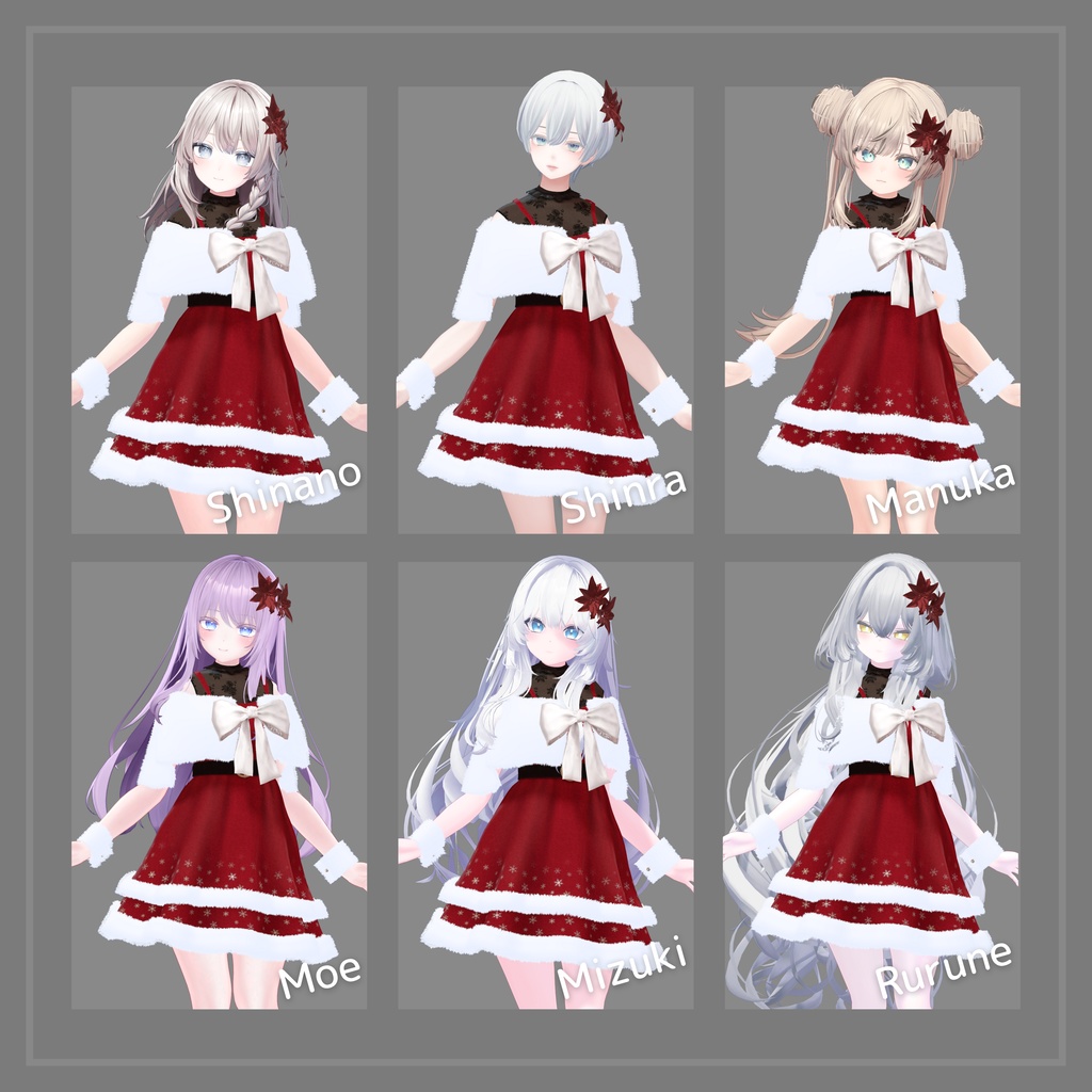 【VRC衣装】Noel CapeDress