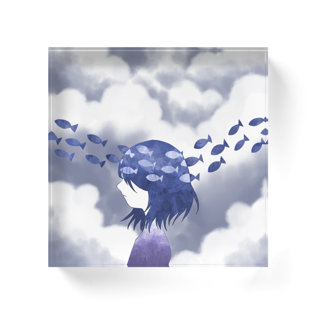 魚の記憶 アクリルブロック